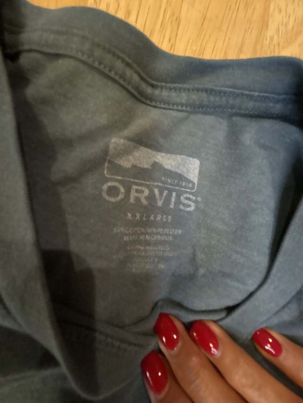 Orvis Men's Blue Graphic T-Shirt XXL  Wildlife Scene - Picture 3 of 7